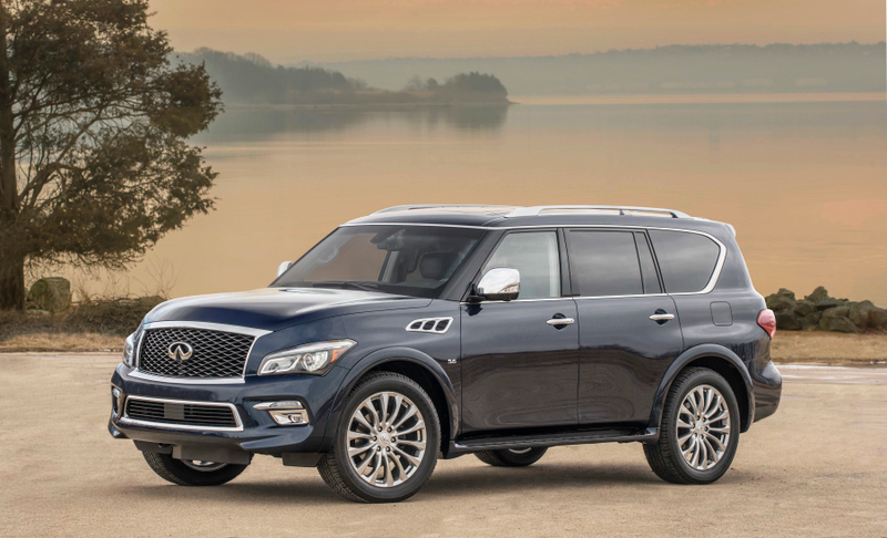Illustration for article titled 2015 Infiniti QX80 Gets A Facelift, Still Looks Like A Cyborg Bull